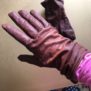 Target Brown Leather Gloves